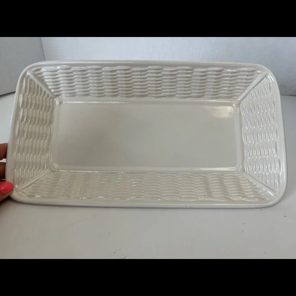 Pfaltzgraff Serving Platter Basket Weave design